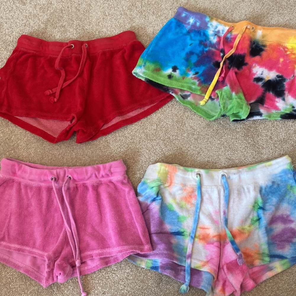 Multiple terry cloth , Jean shorts, Jean skirts.